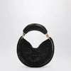 Chloé Mini Summer Banana hobo bag in black crochet with leather details