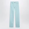 Chloé Straight jeans in turquoise organic cotton denim