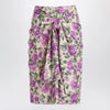 Chloé Midi silk skirt with multicolour floral print