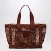 Chloé East-West Summer Banana Summery brown raffia tote bag