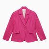 Chloé Pink single-breasted jacket in linen and cotton