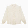 Chloé White cotton shirt with embroidery