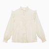 Chloé White cotton shirt with embroidery