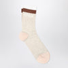 Chloé Socks beige mélange with logo