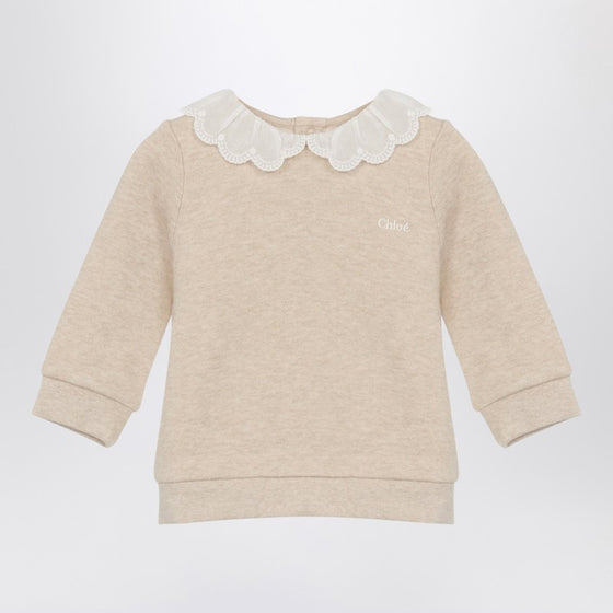 Chloé Beige cotton sweatshirt