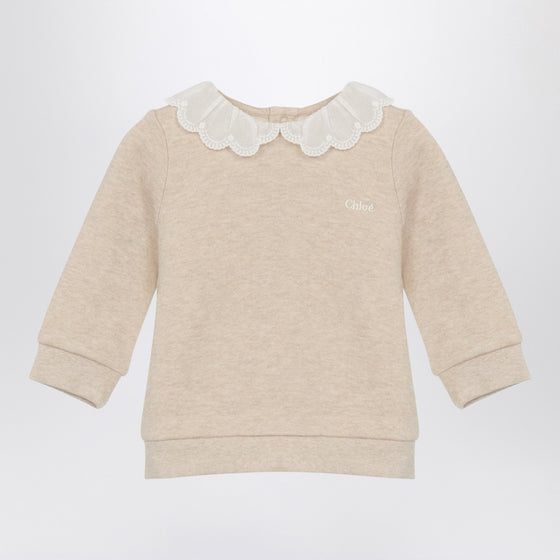 Chloé Beige cotton sweatshirt