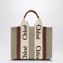  Chloé Woody little bag in beige canvas