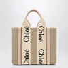 Chloé Woody little bag in beige canvas