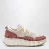Chloé Nama sneakers in rosy beige