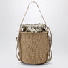 Chloé Small Woody bucket bag in raffia