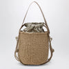 Chloé Small Woody bucket bag in raffia