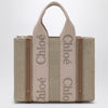 Chloé Woody blushy/beige canvas bag