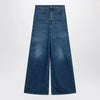 Chloé flared jeans in washed midnight blue denim