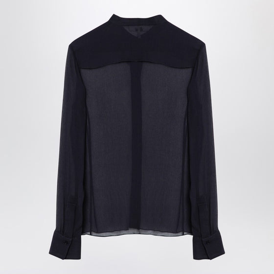 Chloé Transparent blue silk blouse