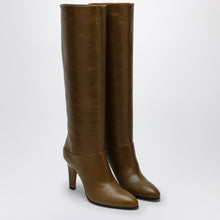  Chloé Eve khaki green leather boot