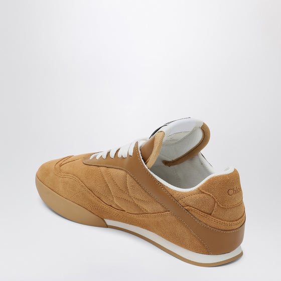 Chloé Kick Cinnamon brown sneakers in suede