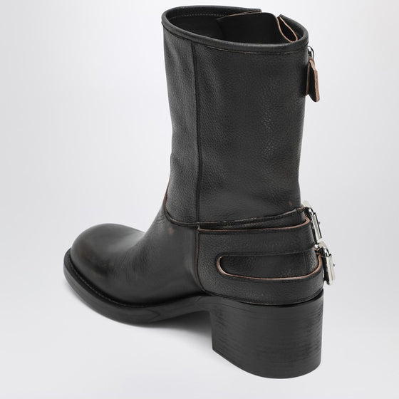 Chloé Black Dakota biker-style boots