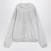Acne Studios Pale grey mélange hoodie with logo