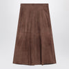 S Max Mara Brown skirt in suede