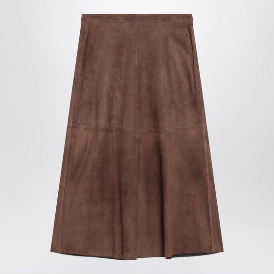 S Max Mara Brown skirt in suede
