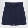 Weekend Max Mara Bermuda blue in cotton and linen