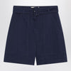 Weekend Max Mara Bermuda blue in cotton and linen