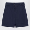 Weekend Max Mara Bermuda blue in cotton and linen