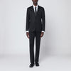Lardini Black single-breasted wool suit