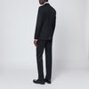 Lardini Black single-breasted wool suit