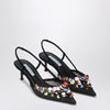 Aquazzura Black Can Can pumps 50 with paillettes