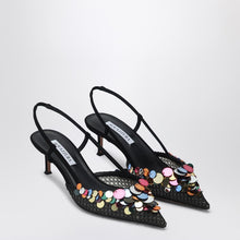  Aquazzura Black Can Can pumps 50 with paillettes