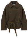 Lemaire Short Wrap Coat