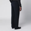 PT Torino Blue Wool-Blend Trousers