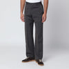 PT Torino Brown striped wool trousers