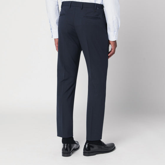 PT Torino Dieci navy blue trousers