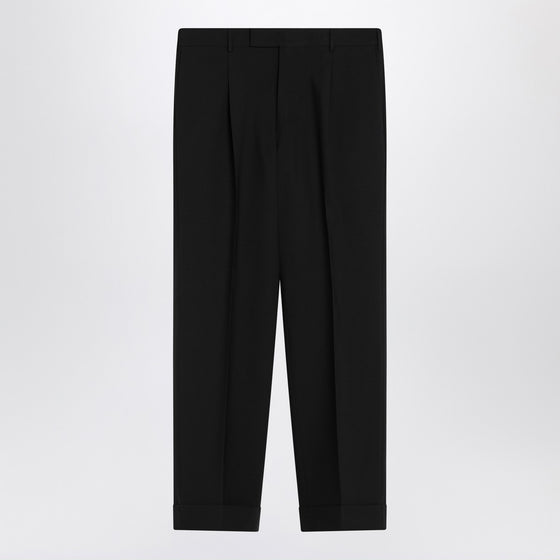 PT Torino Black virgin wool trousers