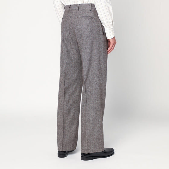 PT Torino Light brown wool pants with pleats