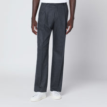  PT Torino Gray wool and cashmere trousers