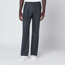  PT Torino Gray wool and cashmere trousers