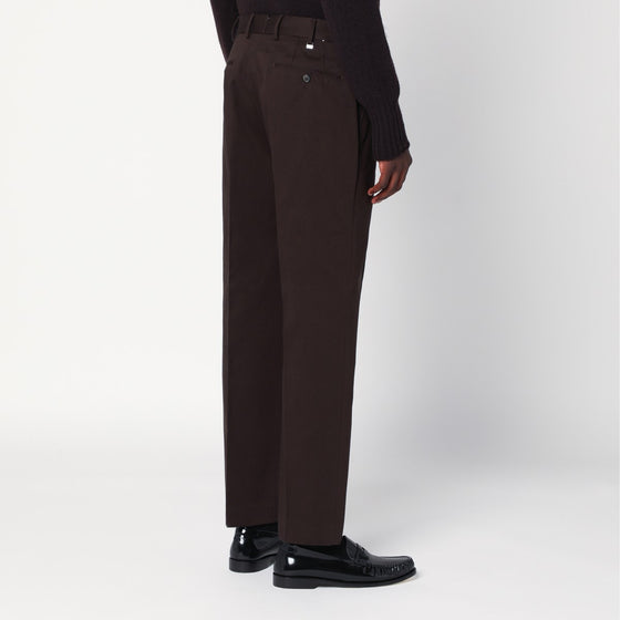 PT Torino Brown cotton trousers