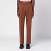 PT Torino Brown cotton and linen trousers
