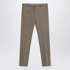 PT Torino Slim-fit military green trousers in cotton