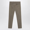 PT Torino Slim-fit military green trousers in cotton