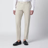 PT Torino Beige slim-fit cotton-blend trousers