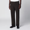 PT Torino Dark Brown Cotton Trousers