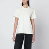 A.P.C. T-shirt with crew neck in ecru with logo