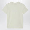 A.P.C. Light yellow crew-neck T-shirt with logo