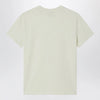 A.P.C. Light yellow crew-neck T-shirt with logo