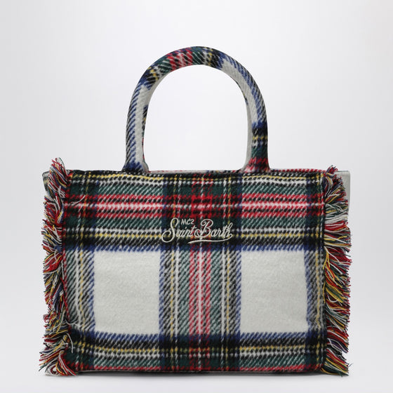 MC2 Saint Barth Mini Vanity bag with tartan pattern