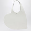 Coperni White leather Heart tote bag